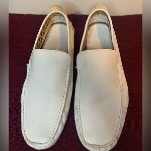 Aldo Men's White Loafers. size 9.5